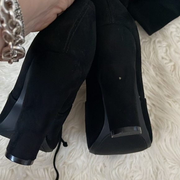 ZIGISOHO Black Over-the-Knee Boots Calf 8.5” - Picture 6 of 7